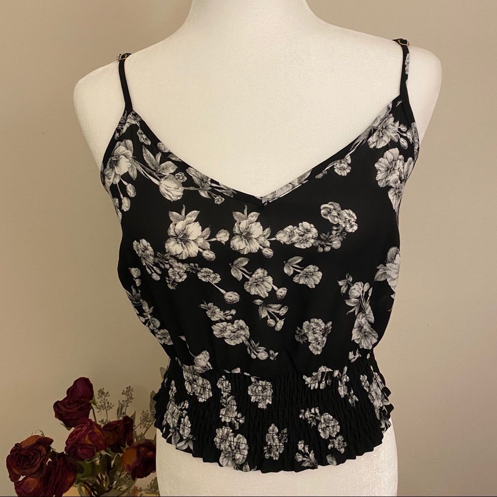 Black & White Floral Cami